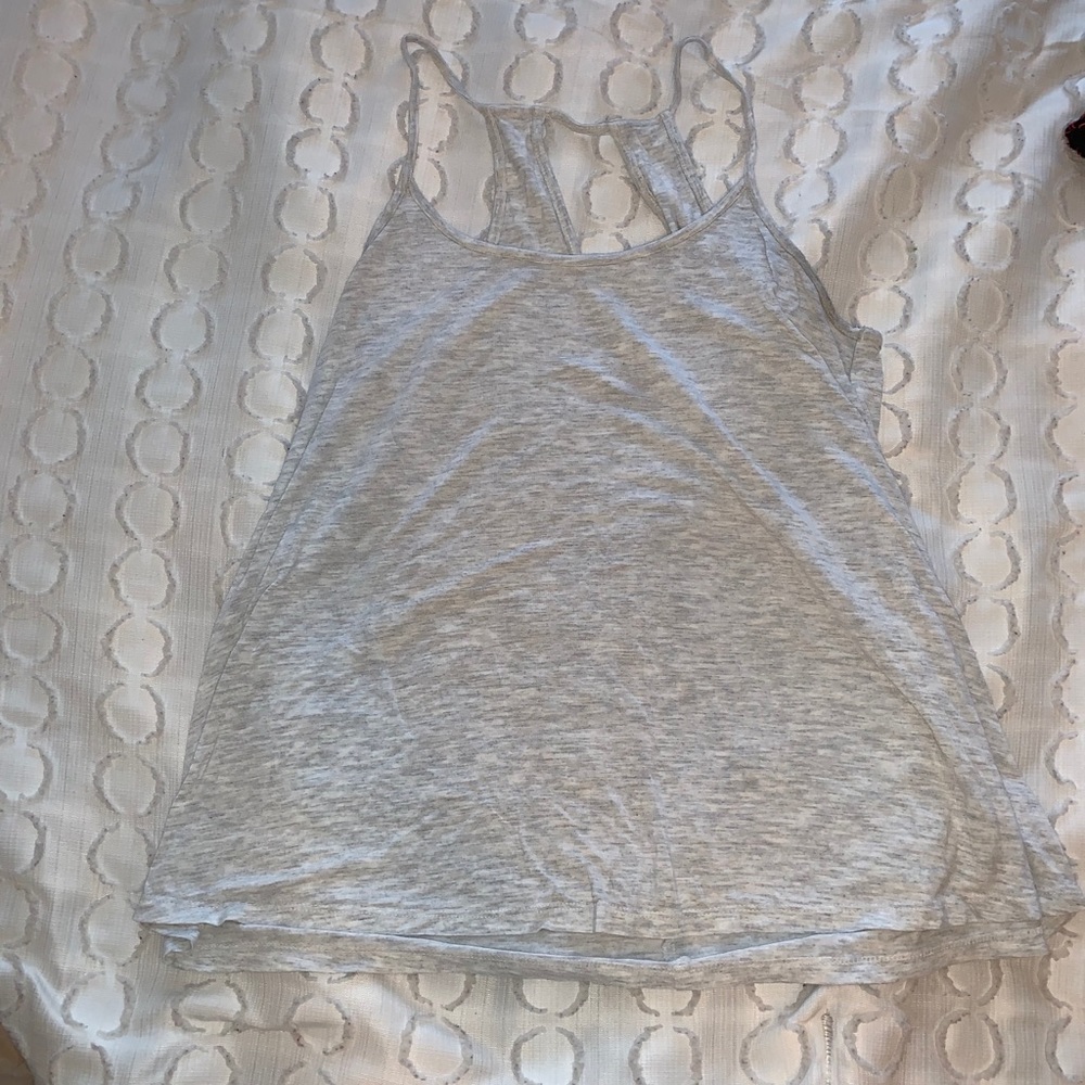 Grey Flowy Tank Top